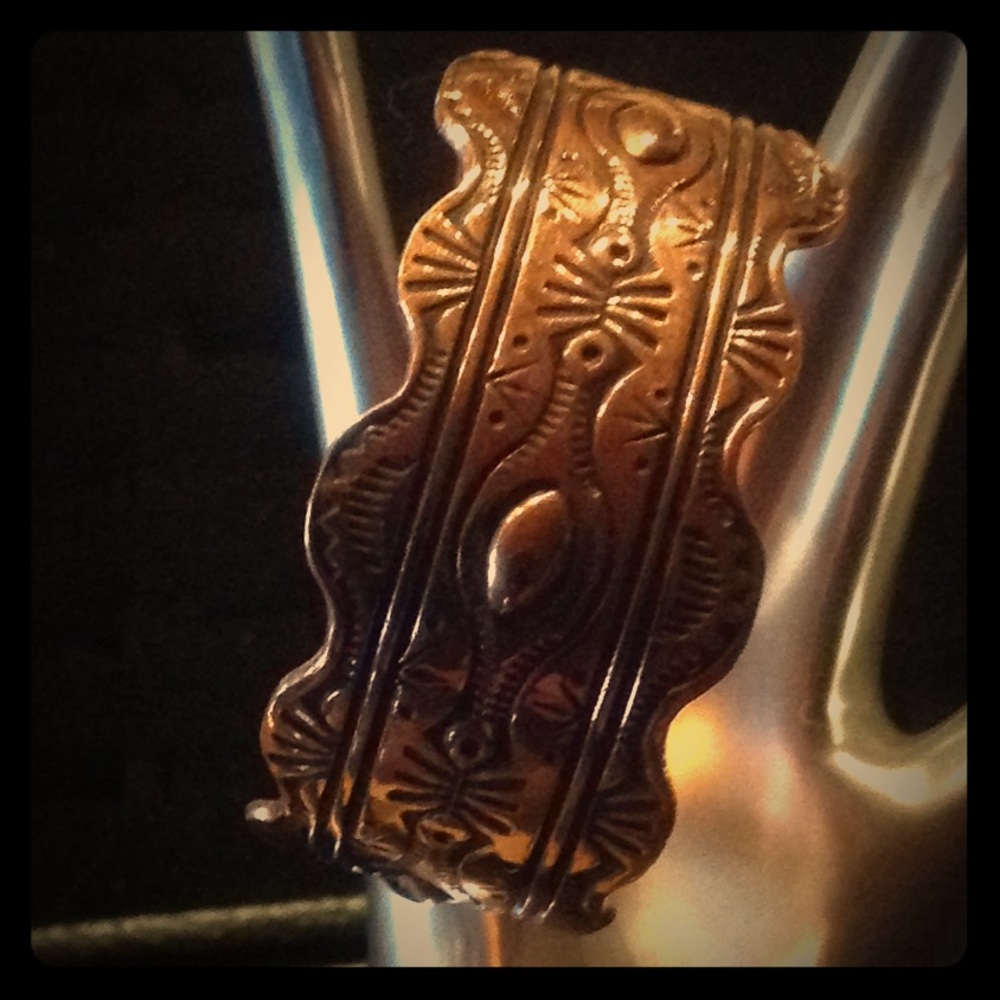 Navajo made copper bracelet